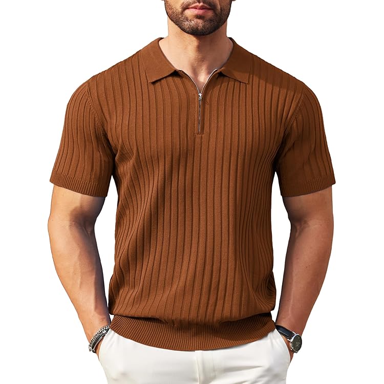 COOFANDY Herenhemd met korte mouwen, regular fit, business, visgraatpatroon, zomerhemd, vrijetijdshemd met zak, onderhoudsvriendelijk, XL