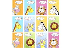 Luccyle 24 Pezzi Mini Taccuini Tascabili,Mini Taccuino dei Cartoni Animati,Blocchetti per Appunti Piccoli,Facile da Trasportare, per Scuola,Ufficio,Casa(120 x 85mm) (M1)