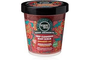 NATURA SIBERICA Organic Shop Body Desserts Deep Cleansing Body Scrub Strawberry Jam 450ml