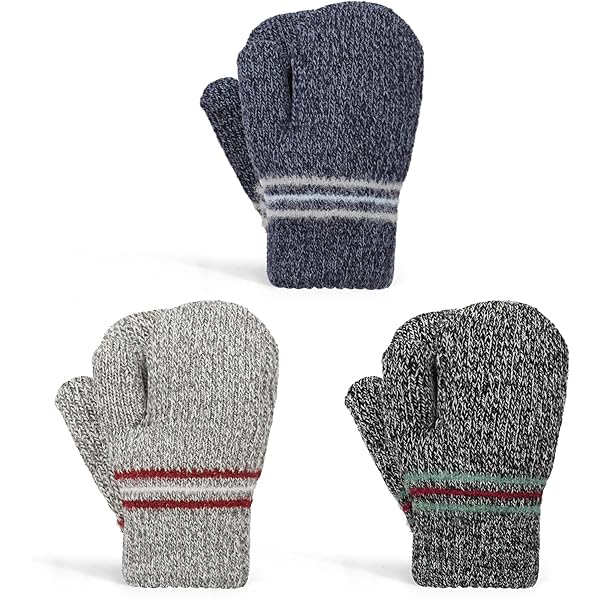 Guanti Magici Invernali TAGVO Per Bambini - 6 Paia, Colorati, Caldi E Morbidi