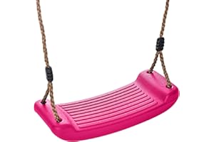 CHILDWOOD PLAY Children Kids PINK Plastic Moulded Swing Seat with adjustable Rope suits Climbing Frames Swing sets