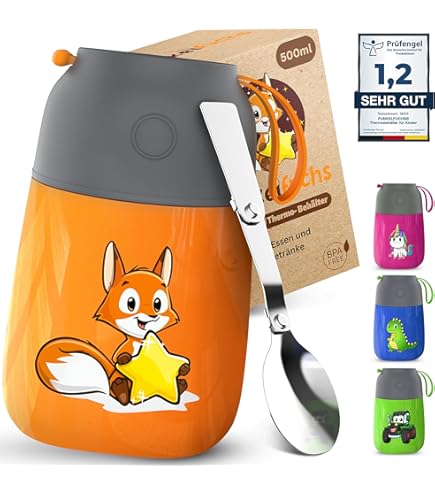 Relota Broodtrommel met 3 vakken en lepel, vork, 1400 ml, lunchbox, lekvrij, BPA-vrij, bentobox Relota Broodtrommel met 3 vakken en lepel, vork, 1400 ml, lunchbox, lekvrij, BPA-vrij, bentobox