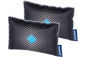 WENKO Déshumidificateur pour voiture 120 g lot de 2 pièces - Set de 2 déshumidificateurs d'air, Gel de silice, 9 x 2 x 12.5 cm, Blanc