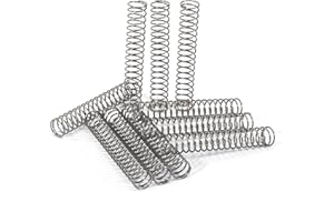 GUNGY Muelles de Compresion de Acero Inoxidable Resorte de Compresión 60mm Diámetro Alambre 0,8mm Diámetro interior 8mm Fuerza del Resorte 1,08kg 10 Piezas