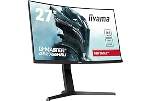 iiyama Ecran 27" G-Master Red Eagle GB2766HSU-B1, VA Curved, FHD@165Hz, FreeSync, Pied réglable, HDMI/DP/USB HUB, 1ms, Haut-parleurs, Black Tuner