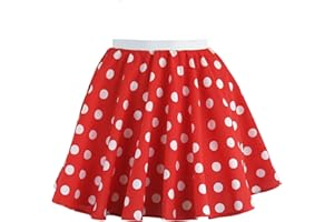BRIGITTA Girls Rock n Roll Polka Dot Skirt 50's / 60's Style Fancy Dress