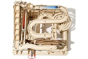Robotime Marble Run Drewniana układanka, puzzle 3D, mechaniczny model do zbudowania, zestaw dla dorosłych