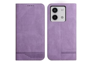 Rostsant Funda Xiaomi Redmi Note 13 5G Carcasa de Cuero PU Magnético Funda a Libro Xiaomi Redmi Note 13 5G con Cartera Funda para Xiaomi Redmi Note 13 5G Violeta