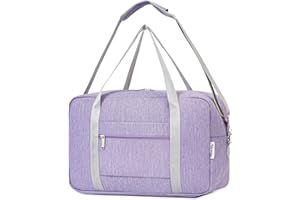 NARWEY Torba kabinowa Ryanair Airlines 40 x 20 x 25 pod siedzeniem, składana torba podróżna, bagaż podręczny, liliowy