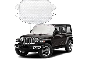 JSUEU Auto Sonnenschutz Frontscheibe, Front Sonnenschutz Windschutzscheibe Abdeckung mit 8 Magnet Sonnenschutz für Frontscheiben Faltbar für UV Hitzeschutz Sonnenabdeckung Passend für die Meisten Autos