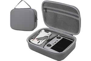 MIIEOMI Storage Bag for DJI Mini 4 Pro-Portable Mini 4 Pro Drone Case Travel Handbag Carrying case Compatible with DJI Mini 4 Pro, DJI RC 2/DJI RC-N2 Remote Controller Accessories-(Grey)