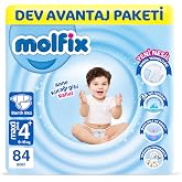 Molfix Kanal Teknolojisi Dev Avantaj Paketi 4+ Beden Maxi Plus 84 Adet