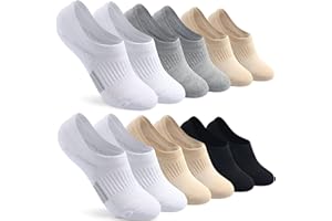 Blu Ninfee Calcetines de tobillo para mujer, 6 pares acolchados para correr, deportes, invisibles, invisibles para hombres, atléticos, de corte bajo, para gimnasio, mujeres y niñas