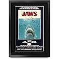 HWC Trading A3 FR JAWS Movie Poster Cast Signed Gift FRAMED A3 Printed Autograph Film Rob Scheider Robert Shaw Richard Dreyfuss Gifts Print Photo Picture Display