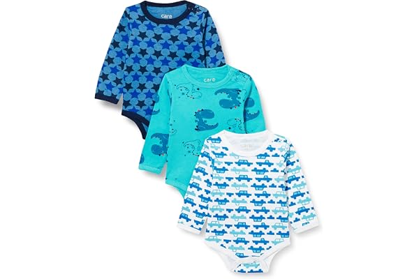 Care 4132 Body Manches Longues en Coton Mixte bébé (Lot de 3)