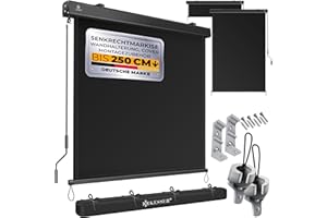 KESSER® Vertical Awning 200 x 250 cm Outdoor Roller Blind Hand Crank Mechanism Balcony Roller Blind Sun Protection and Privacy Screen Shade Sun Protection with Crank Awning Box Balcony and Patio