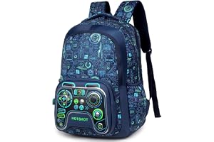 HOT SHOT BAG GAMER_1446 3D EMBOSSED DESGIN SCHOOL BAG TUTUION KIDS & CHILDRENS BACKPACK WATER RESISTANT 18 INCH FOR BOYS & GIRLS 32 LITERS BACKPACK
