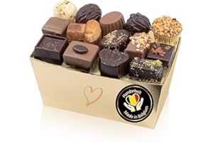 ‎EPRALINCHEN ePralinchen Handmade Belgian Luxury Chocolates, Winter Edition 500 g, Winter Praline Mix with Speculatius, Coffee, Nougat and Much More, Without Alcohol, Delicious Chocolate Made in Belgium