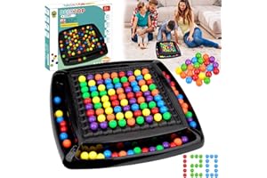 KOLGEIKJ 120 Stück Intellektuelles Schachbrett Doppelduell, Intellektuelles Schachbrett, Elimination Brettspiel, Rainbow Ball Gesellschaftsspiele, Tabletop Familienspiele Partyspiele für Erwachsene Kinder