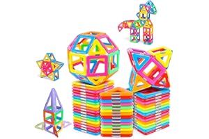 COOZI Kids 40pc Magnetic Building Blocks – Educational STEM Toys Set for Kids Ages 3+ - Safe, Durable, & Strong Magnets - Creativity Magnetic Tiles for Imaginative Play & Problem-Solving