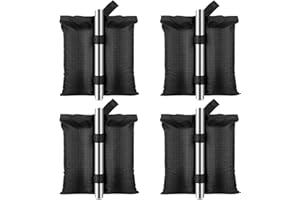 CHENGCKJ 4 Pièces Sac de Sable de Tonnelle, Pliante Sac de Sable pour Pieds, Poids de Lestage pour Tente, Poids pour Tente pour Pop-up d'extérieur, Auvent Dépliant, Parasol