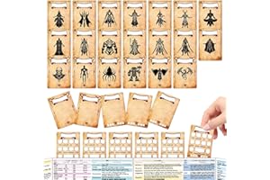 Byhoo DND Initiative & Combat Tracker - Juego de pantalla DM acrílico impermeable con 25 tarjetas, compatible con D&D 5e/Pathfinder/TTRPGs - DND Essentials Kit