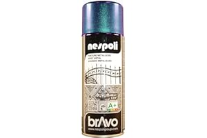 NESPOLI Aérosol peinture professionnelle effet métallisé bleu 400 ml