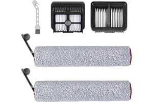 AOMIDUO H12 Pro Kit Accessoires pour Dreame H12 Pro, H12 Dual Aspirateur Eau et Poussière - 2 Brosse Rotative + 2 Filtres + 1 Brosse de Nettoyage