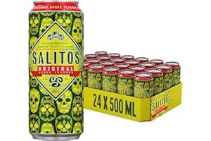 ‎SALITOS SALITOS Original Tequila Biermix, 24 x 0,5l Dosen Einweg, Biermischgetränk mit Tequila-Geschmack, tropisch-fruchtige Note, 5,9% Vol. – Perfekt für einen Abend mit seinen Freunden