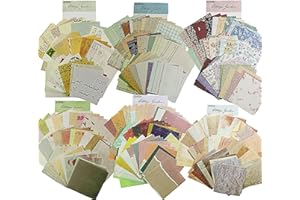 ELCOZNZ Scrapbook Patterned Paper Vintage 360 Sheets Scrapbooking Supplies Material Paper Floral Retro Aesthetic for Handmade DIY Travel Journal Diary Ideas Writing Drawing Decorative Stationery Paper