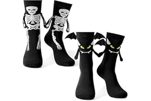 Moyel Halloween Socks Kids Halloween Gifts for Kids 4-12 Years All Hallows' Eve Party Decorations Boo Basket Fillers for Boys Girls Halloween Costume Accessories