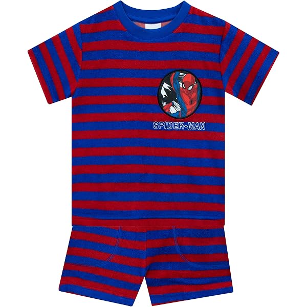 T-shirt + Short Spiderman Marvel - Ensemble Garçon Spidey And His Amazing Friends - Style Web Et Confort Max