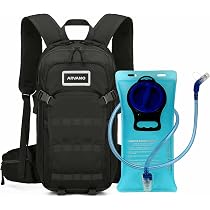 Zaino Sportivo AARON Impermeabile 8L/25L - Per Bici, Trekking, Uomo E Donna, Con Copertura Antipioggia