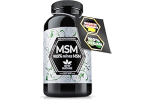 365-99,9% reine, hochdosierte & hoch bioverfügbare MSM Schwefel Kapseln | Vegan, made in Germany & zertifiziert | Seit 1997 - OPTI NATURE