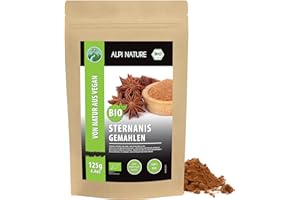 Alpi Nature Anice Stellato BIO Macinato 125g, Polvere di Baccelli di Anice Stellato Macinati per Cucinare