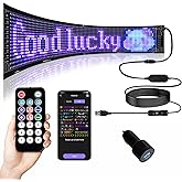 LED Signs, Outdoor Signage, Programmable Flexible Large Bright LED Matrix Panel USB 5V Bluetooth Application Control DIY Recording