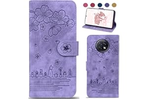 Bxithnr Funda para Xiaomi Redmi Note 9T 5G, Funda Libro de Durable Cuero con Móvil Cartera y Magnético, Flip Caso Wallet Case Cubierta Carcasa con Tapa para Xiaomi Redmi Note 9T 5G - Púrpura