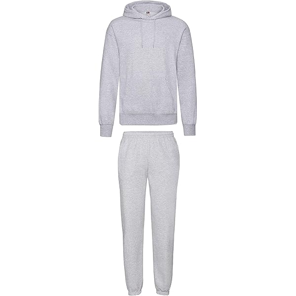 donhobo Joggingpak Heren 2-delig Trainingspak met Hoodie en Sportbroek Streetwear Stijl Mode Trainingspak voor Mannen Gym Warm Trainingspak Ademend Sportanzug, wit, S