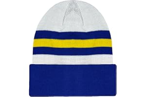 fan originals Leeds Hat Retro Colours Football Beanie Bobble