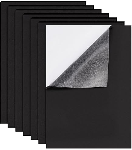 7 Fogli Di Schiuma EVA Autoadesivi | 250x200x3mm | Per Antiscivolo, Isolamento E Fai Da Te