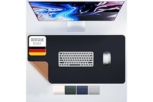 MYMIND® Sottomano [antiscivolo] 80 x 40 cm - Premium PU-Leather XXL Mauspad - Sottomano per Homeoffice - Tappetino da ufficio impermeabile - Desk Mat