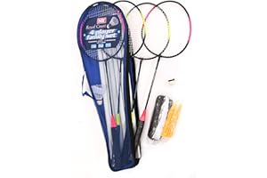M.Y Family 4 Player Badminton Garden Games Set Including Rackets, Shuttlecock and Net