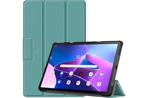YRH Custodia per Lenovo Tab M10 Plus 3a gen 10,6 pollici 2022, [Auto Wake/Sleep] Smart Ultra Slim Leather Stand Flip Cover per Lenovo M10 Plus (3rd gen) [TB125FU /TB128FU /TB128XU] (verde scuro)