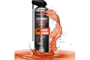 WerkXheld 500ml - Premium Motorrad Kettenreiniger: Hochwirksames Kettenspray Motorrad & Motorradketten Reiniger für Tiefenreinigung