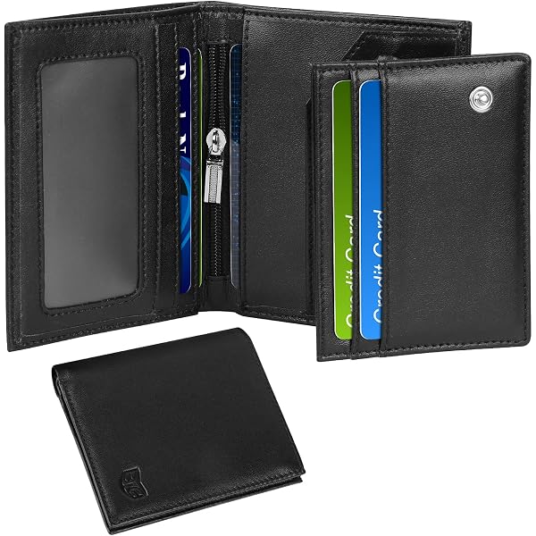 Lois - Portafoglio Uomo Pelle - Portafoglio e Portamonete - Portafoglio Uomo Slim con Scomparto per Carte - Portafogli Uomo Vera Pelle - Portafoglio Uomo Piccolo RFID, Marrone