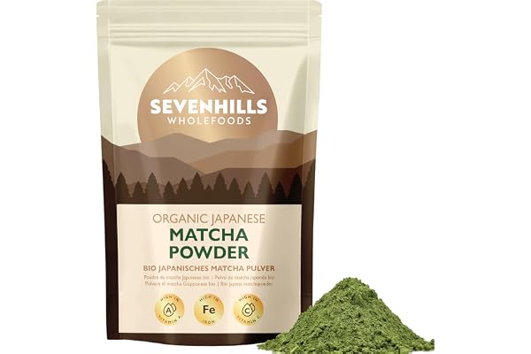 Sevenhills Wholefoods Ekologiskt Japansk Matcha Grönt Tepulver, Klassiskt 200g