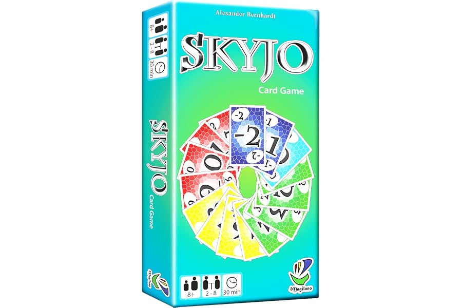 Magilano SKYJO, Jeu de Cartes Amusant pour Les Jeunes et Les Moins Jeunes, des soirées de Jeu Amusantes dans Le Cercle d'amis