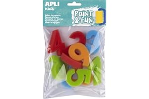 Apli kids 17466 - Blister de 10 tampons en éponge 123