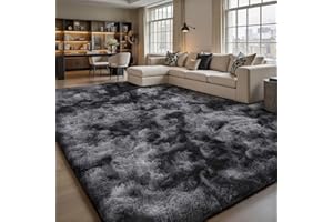 Sour Lemon Tapis de Salon, à Poils Longs, Tapis Chambre Gris, 200 x 300 cm, antidérapant, Extra Large, Moelleux et Moderne, pour Chambre à Coucher, Chambre d'enfant