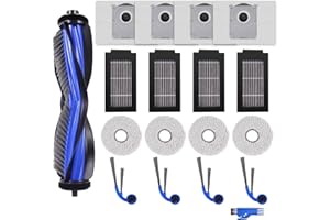 ‎SPOFAN Spofan Zubehör Ersatz Kompatibel für ECOVACS DEEBOT T30C OMNI, T30C Omni Gen2 Saugroboter, 1 Hauptbürste, 4 Filter, 4 Seitenbürsten, 4 Mopp Wischtücher, 4 Staubbeutel, 1 Reinigungsbürste